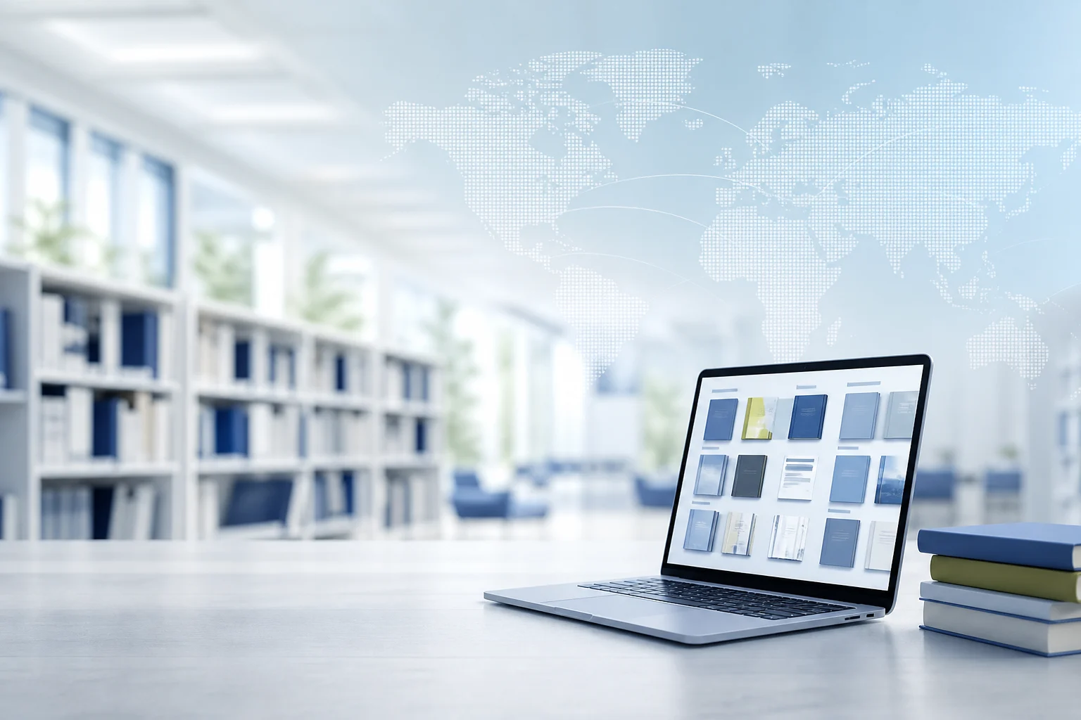 Modern digital library with global access